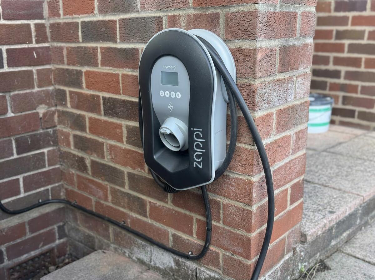 Zappi EV charger installed and being tested by Evans Electrical